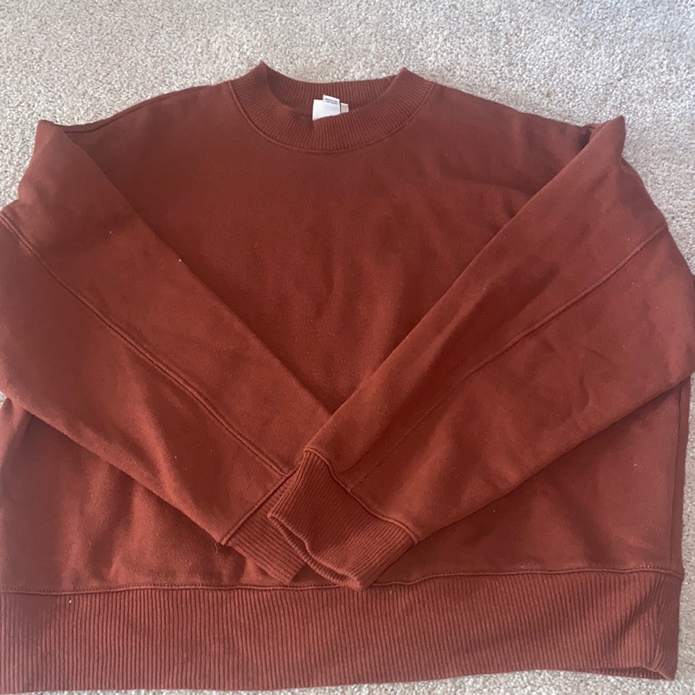 A new day women’s size medium burnt orange cropped sweater